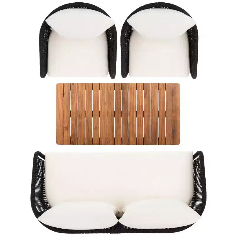 Juego de sala de 4 piezas Prester - Interior/exterior - PAT7073 - Safavieh