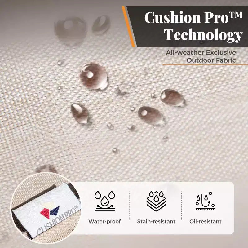 Conjunto de muebles de patio de metal de 5 piezas Captiva Designs con otomanas para jardín, porche y patio trasero