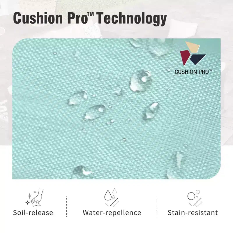 Conjunto de sofá seccional curvo de medio círculo de 7 piezas Captiva Designs para patio exterior, de mimbre de ratán, con otomana acolchada