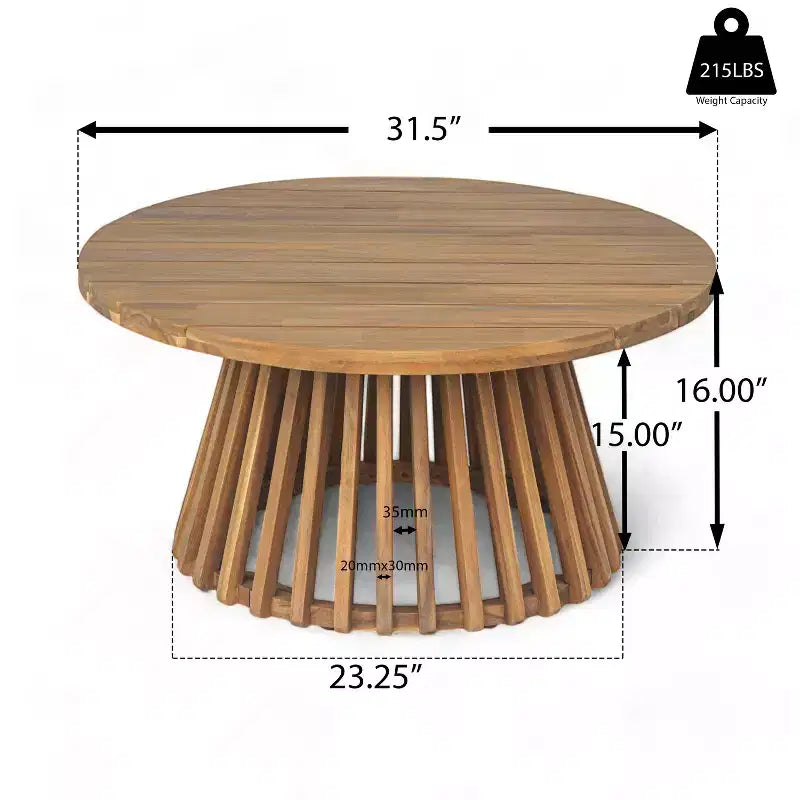 Diván de 3 plazas Pascal de Christopher Knight Home, de madera de acacia rústica tapizada, con mesa de centro