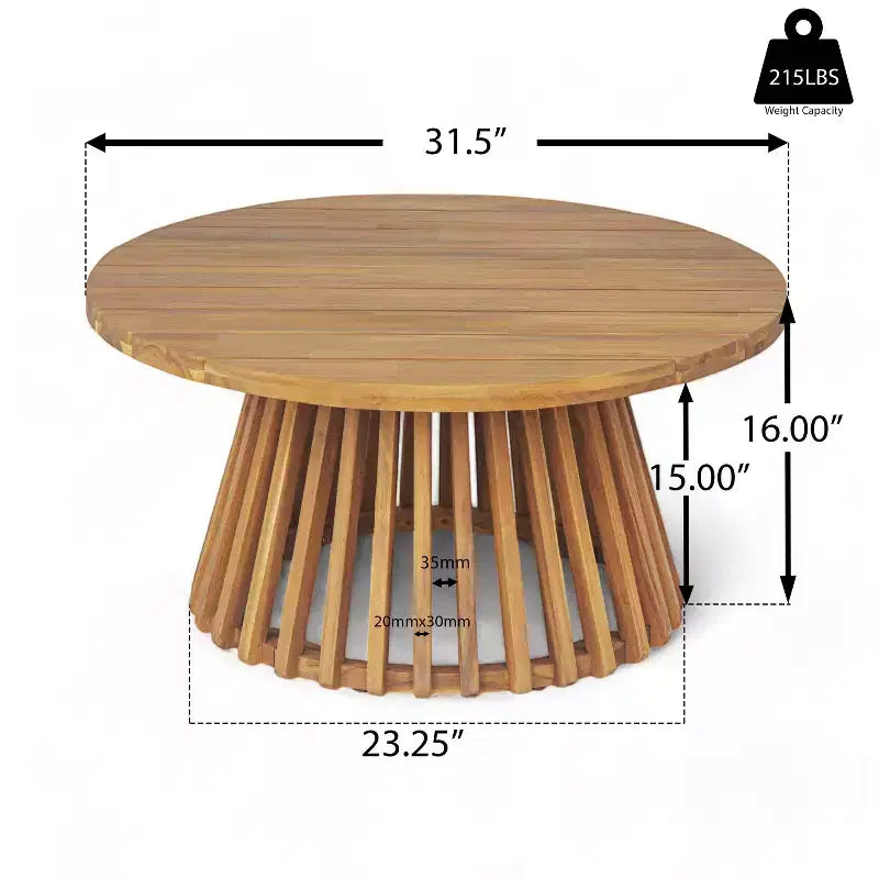Diván de 3 plazas Pascal de Christopher Knight Home, de madera de acacia rústica tapizada, con mesa de centro