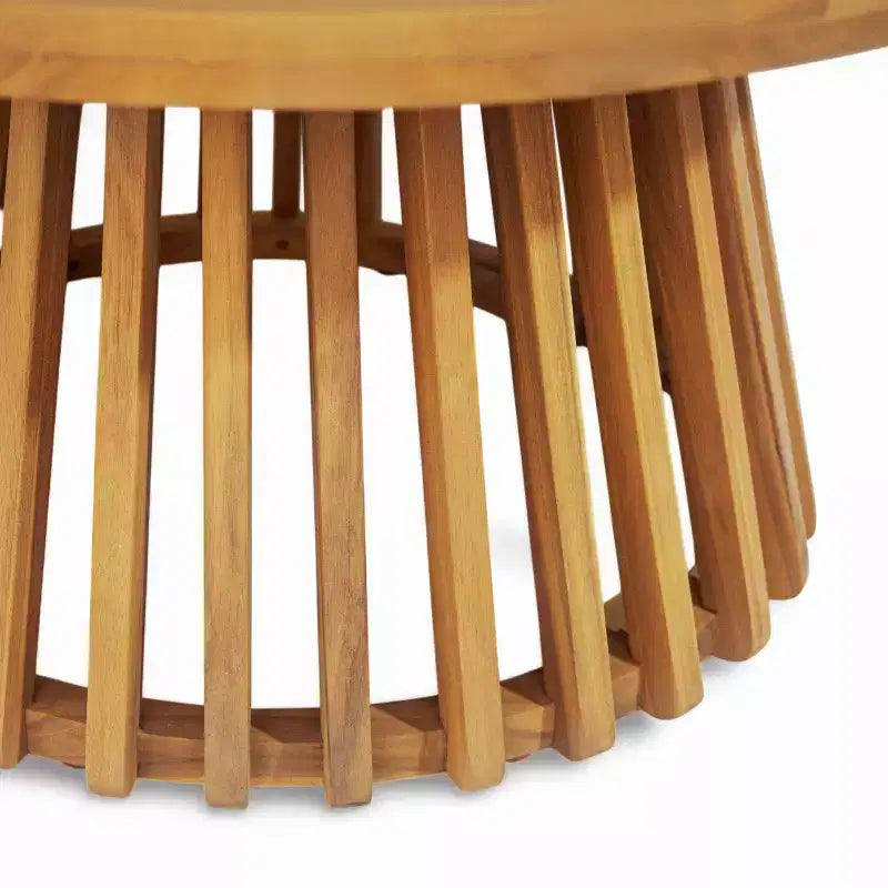 Diván de 3 plazas Pascal de Christopher Knight Home, de madera de acacia rústica tapizada, con mesa de centro