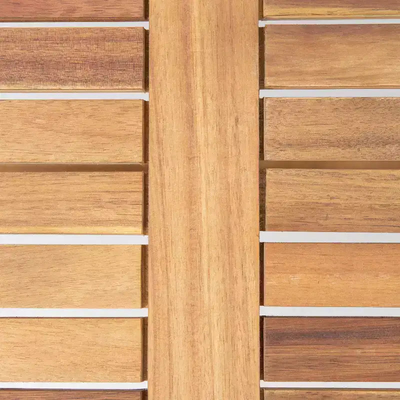 Conjunto de conversación para 8 personas Manarola de GDFStudio, de madera de acacia para exterior, teca/gris oscuro
