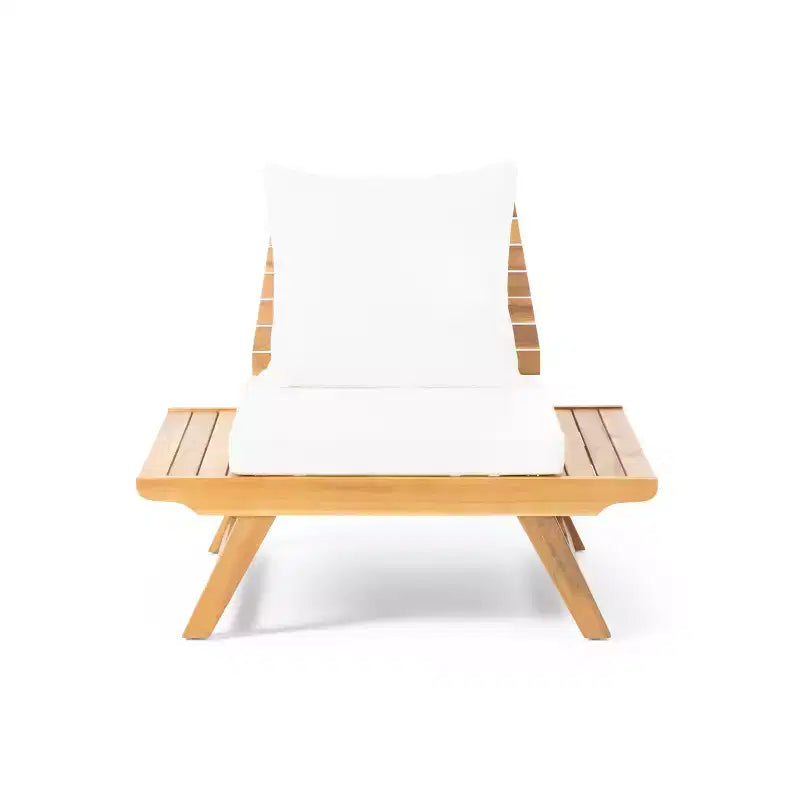 Conjunto de conversación para exterior de madera de acacia Sedona de Christopher Knight Home para 4 personas, con cojines
