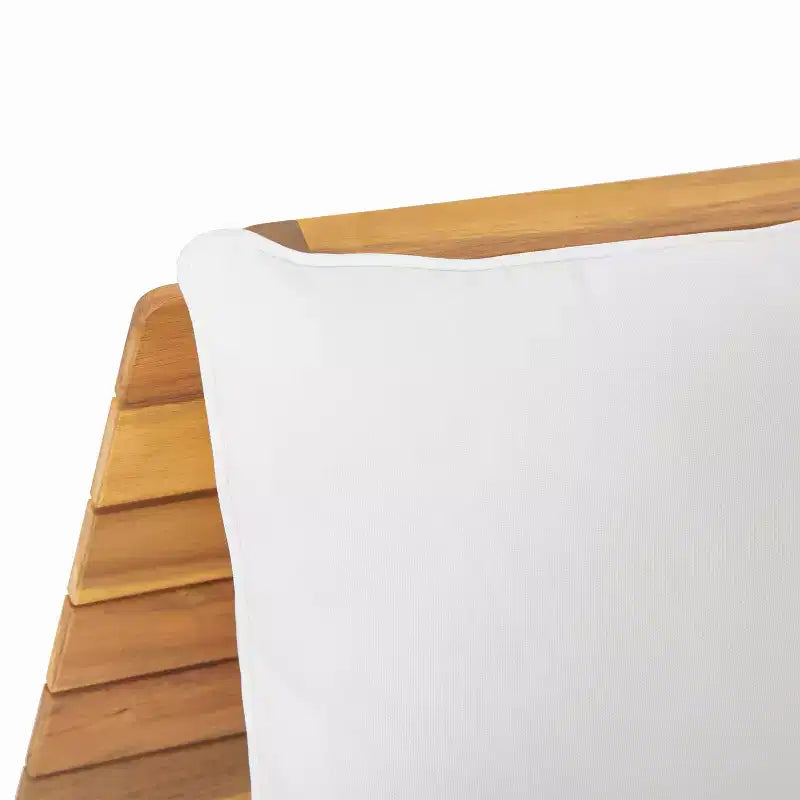 Conjunto de conversación para exterior de madera de acacia Sedona de Christopher Knight Home para 4 personas, con cojines