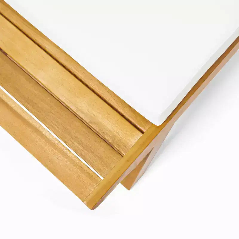 Conjunto de conversación para exterior de madera de acacia Sedona de Christopher Knight Home para 4 personas, con cojines