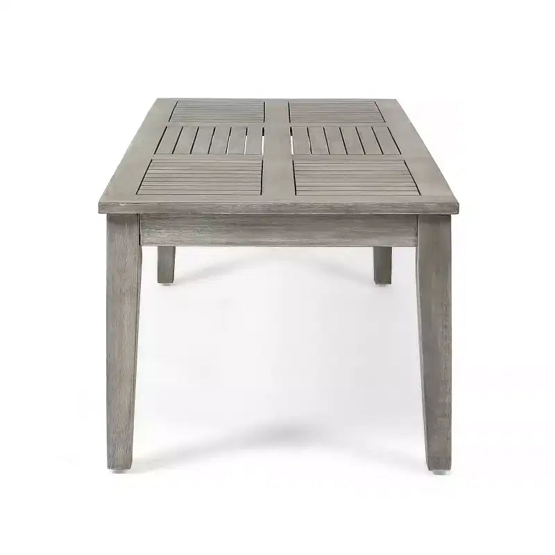 Conjunto de conversación para exteriores Christopher Knight Home Hampton de madera de acacia y mimbre, de 6 plazas