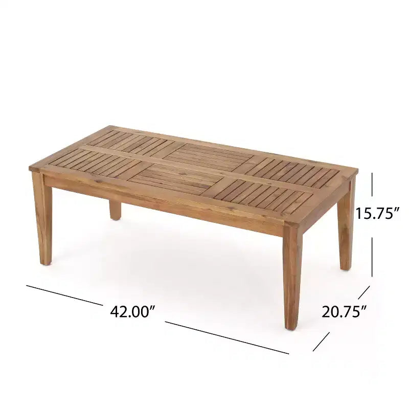 Conjunto de conversación para exteriores Christopher Knight Home Hampton de madera de acacia y mimbre, de 6 plazas