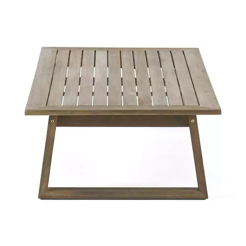 Christopher Knight Home Bringier, ensemble de conversation d’extérieur pour 4 personnes en bois d’acacia avec coussins résistants à l’eau