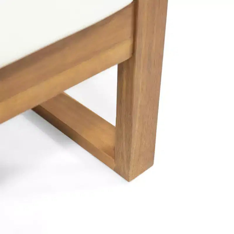 Conjunto de sofá de dos plazas y mesa de centro de madera de acacia para exterior Hazel de Christopher Knight Home, con cojines