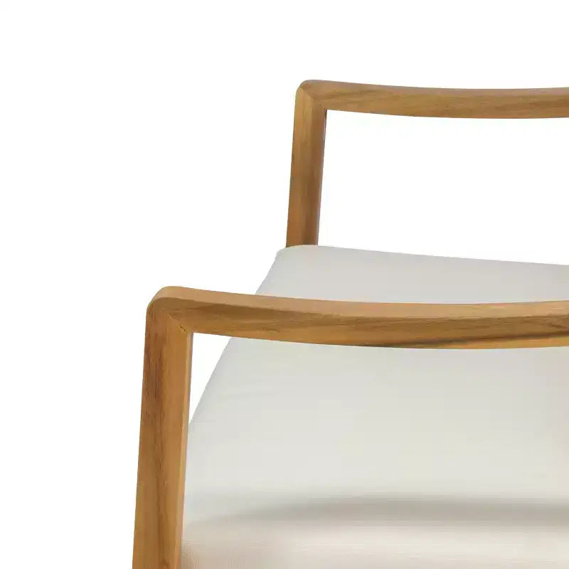 Christopher Knight Home Samwell - Ensemble d'extérieur en bois d'acacia comprenant une causeuse et une table basse avec accoudoirs inclinés
