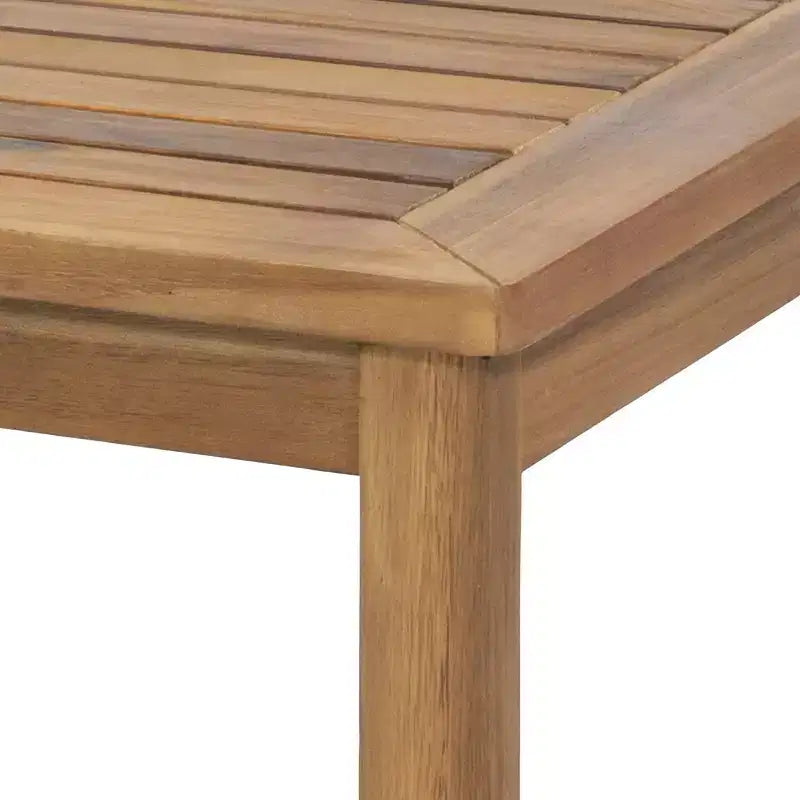 Christopher Knight Home Samwell - Ensemble d'extérieur en bois d'acacia comprenant une causeuse et une table basse avec accoudoirs inclinés