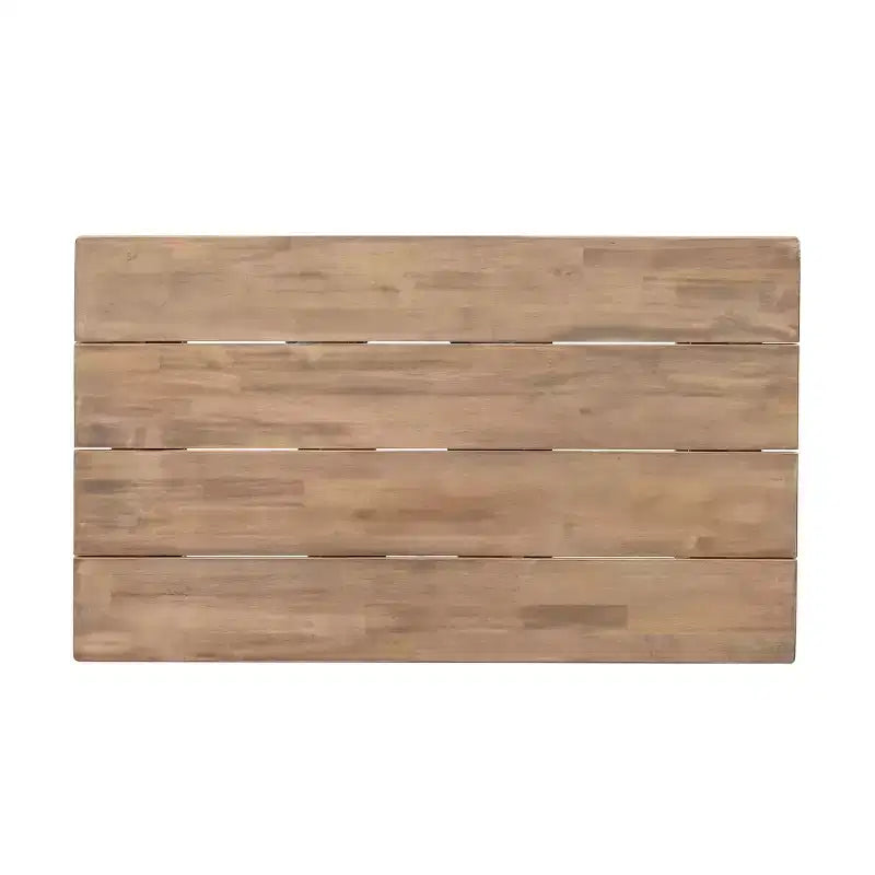 Conjunto de muebles de patio de madera de acacia, conjunto de exterior para conversar con mesa de centro y cojines suaves para jardín, porche y balcón, beige - Merax