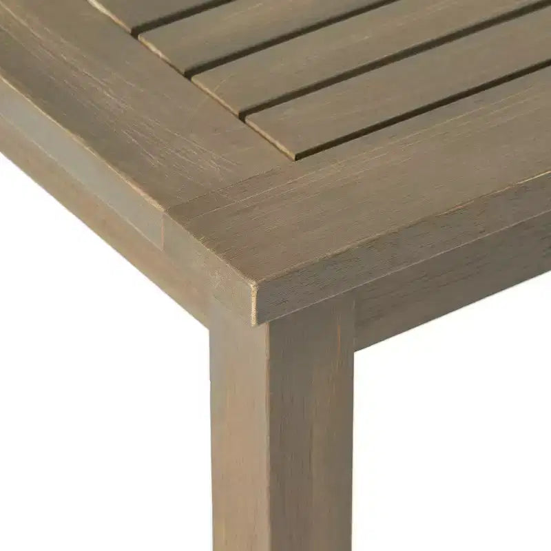 Ensemble de conversation Keanu 4 places d’extérieur en bois d’acacia GDFStudio avec coussins