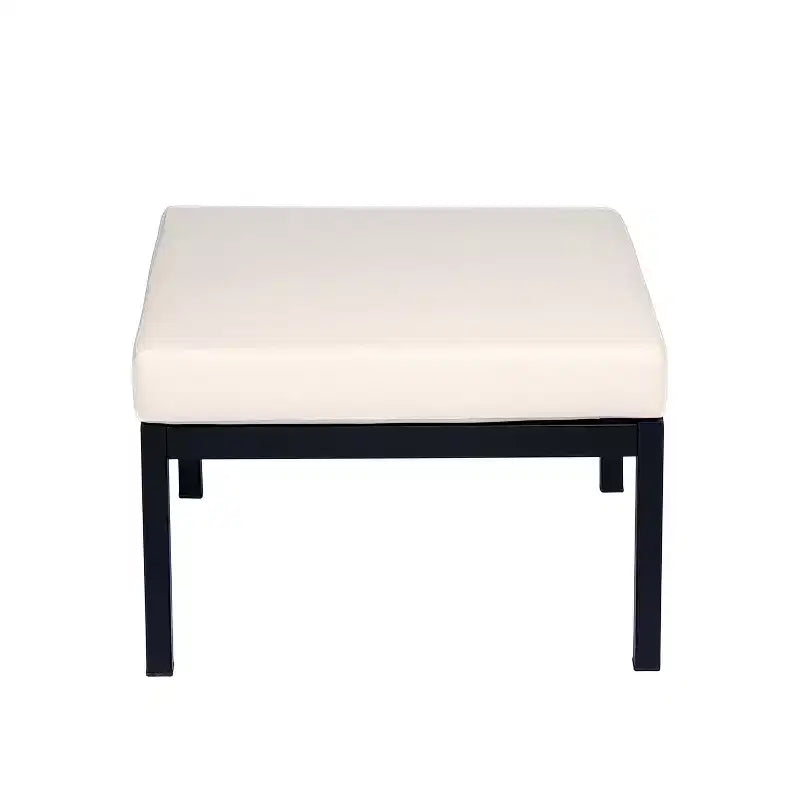 Ensemble de sièges de jardin Christopher Knight Home Faye de 4 pièces en acacia et métal rembourré, avec motif à lattes