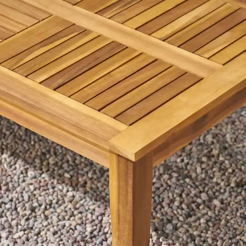 Christopher Knight Home Hampton conjunto de conversación para exteriores de mimbre y madera de acacia con capacidad para 4 personas