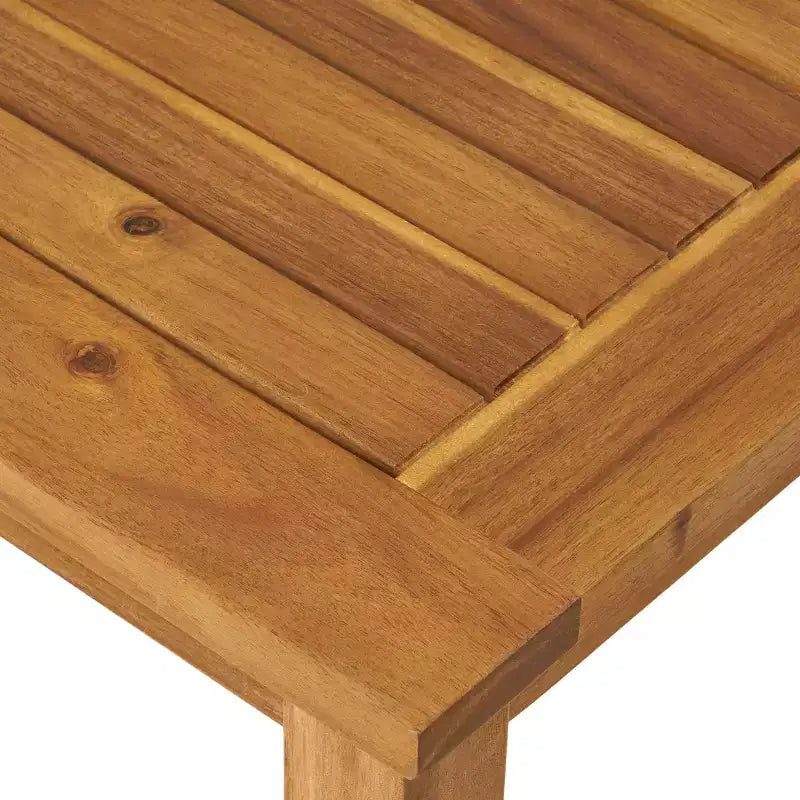 Ensemble GDFStudio Keanu d’extérieur en bois d’acacia avec causeuse et table basse, coussins inclus
