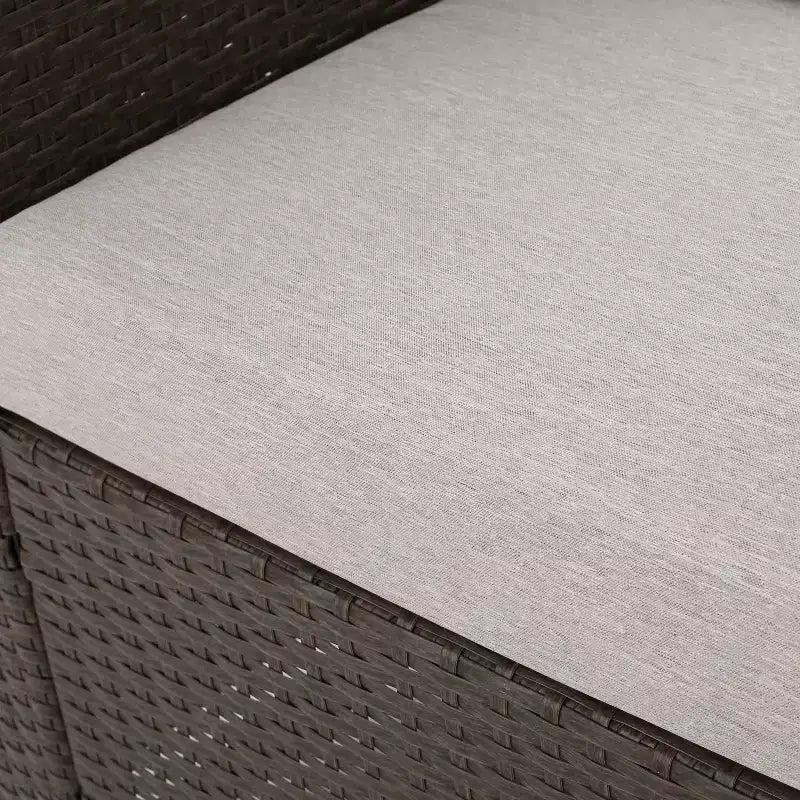 Conjunto de conversación de mimbre para exterior Christopher Knight Home Puerta de 4 plazas, con cojines