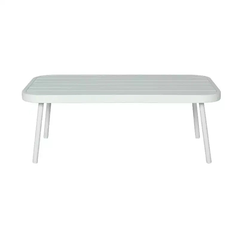 Ensemble de salon de jardin moderne 4 pièces Belle de Christopher Knight Home, en métal et corde rembourrée, avec table basse
