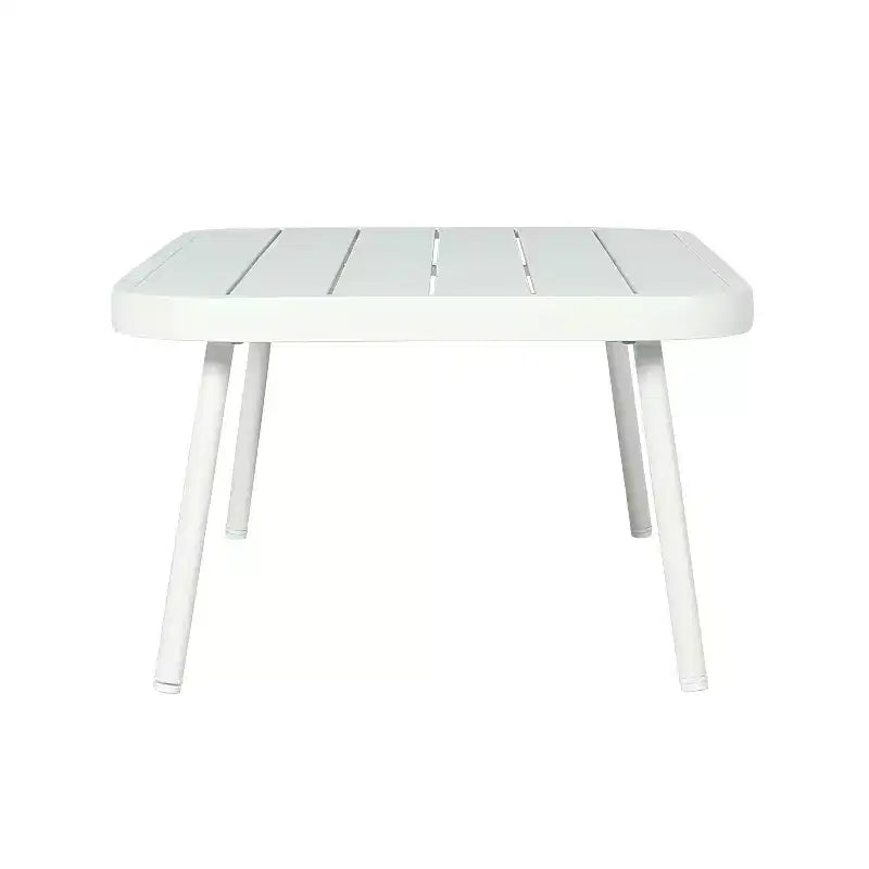 Ensemble de salon de jardin moderne 4 pièces Belle de Christopher Knight Home, en métal et corde rembourrée, avec table basse