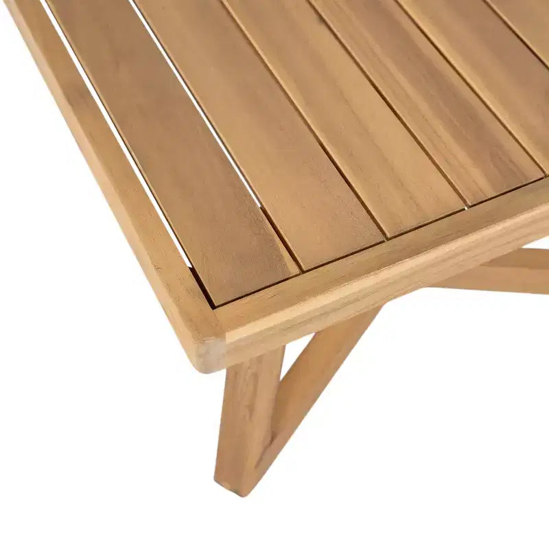 Ensemble de conversation moderne Yantic de Christopher Knight Home, 4 pièces, en acacia pour extérieur, avec coussins résistants à l’eau