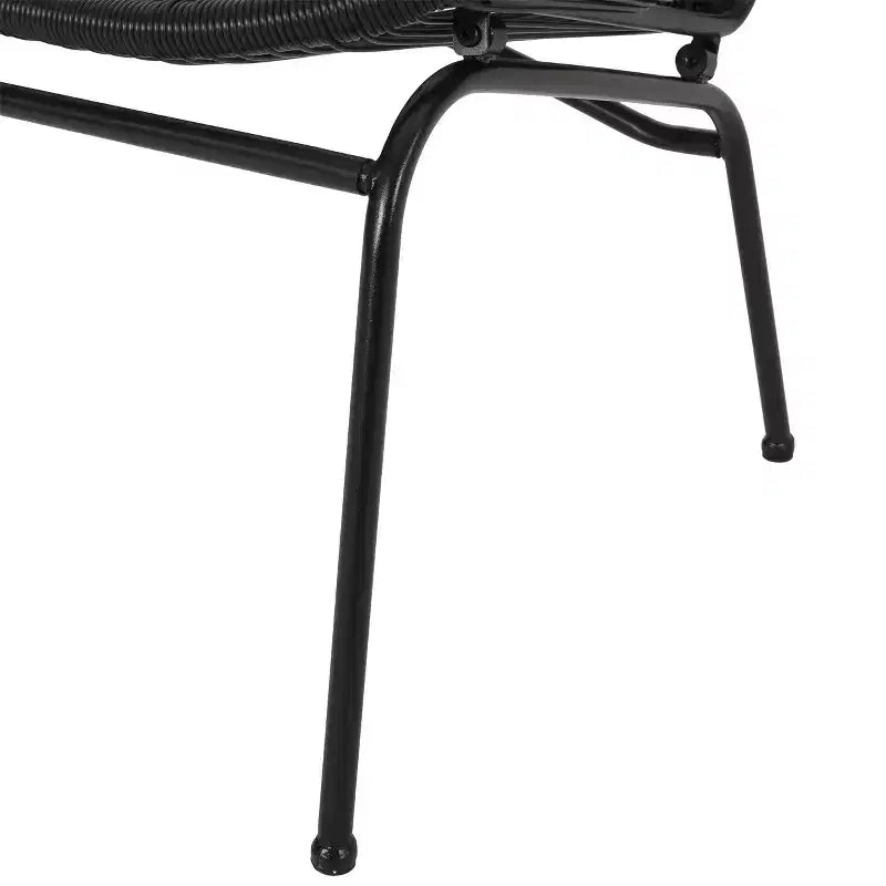 Conjunto de conversación tejido para exteriores de 3 piezas Paoha de Christopher Knight Home con estructura de hierro (mesa no incluida)