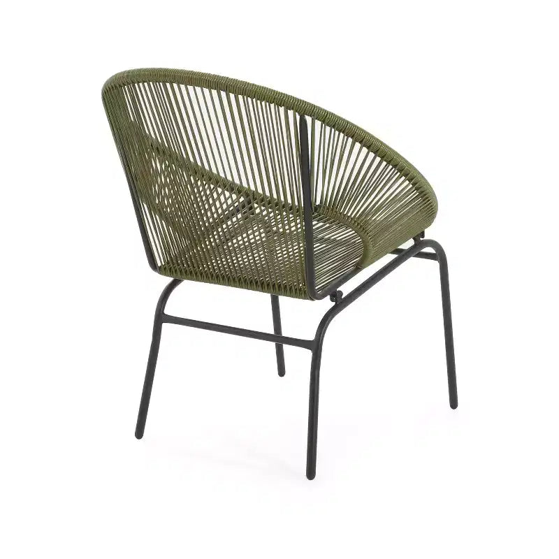 Conjunto de conversación tejido para exteriores de 3 piezas Paoha de Christopher Knight Home con estructura de hierro (mesa no incluida)