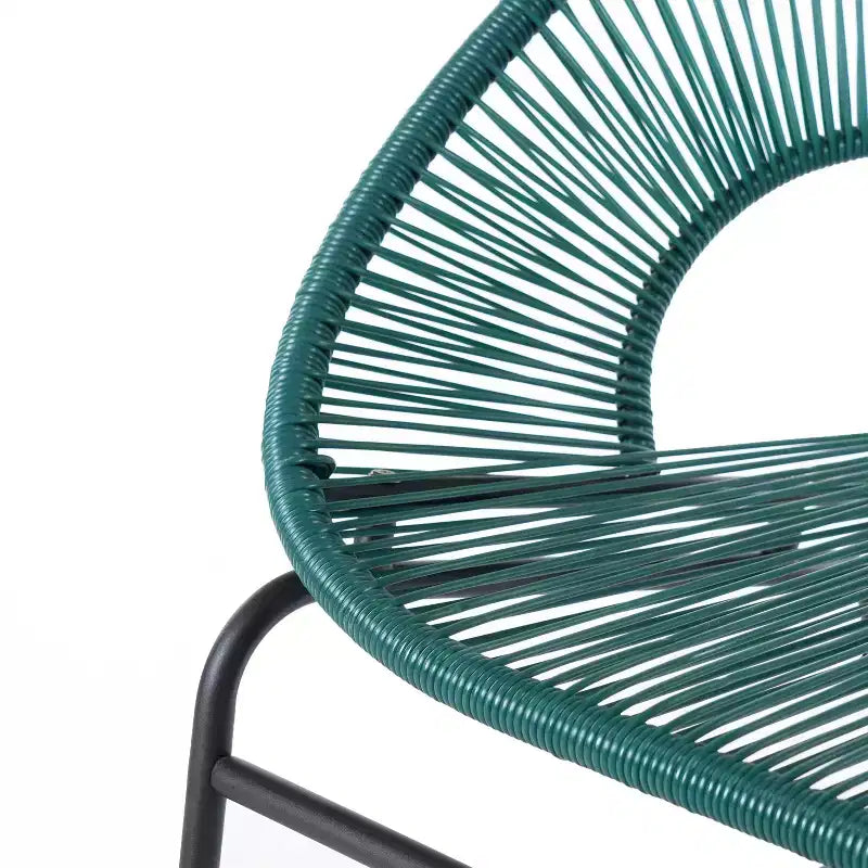Conjunto de conversación tejido para exteriores de 3 piezas Paoha de Christopher Knight Home con estructura de hierro (mesa no incluida)