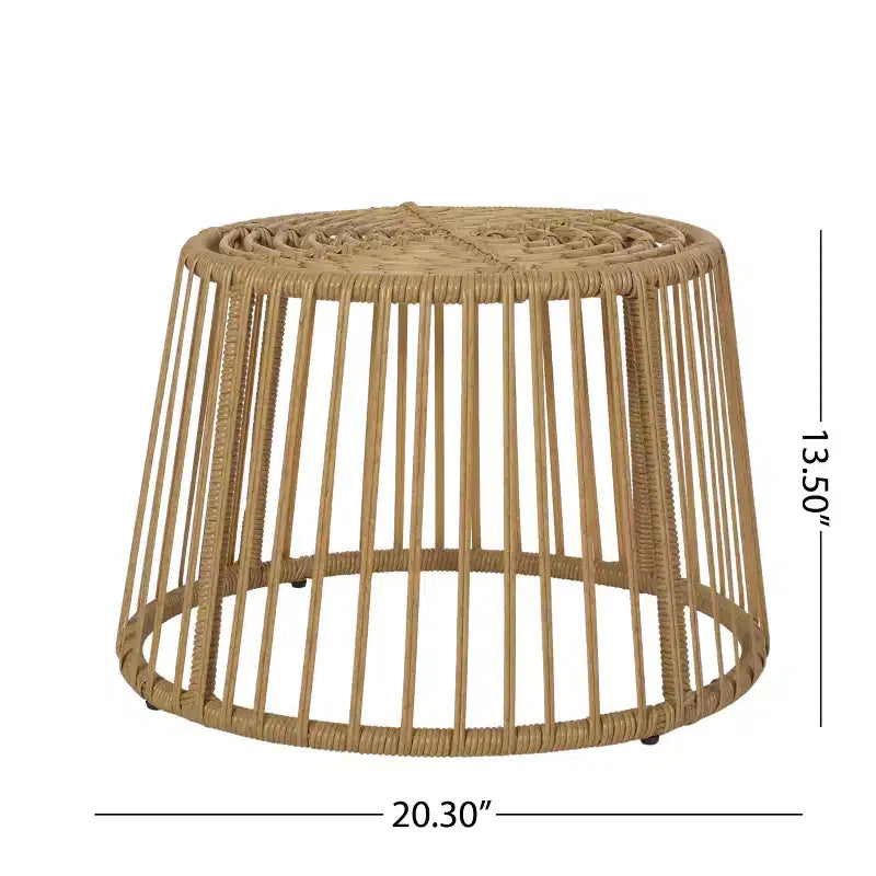 Christopher Knight Home Berton, ensemble de fauteuils club d’extérieur en résine tressée et table d’appoint avec coussin