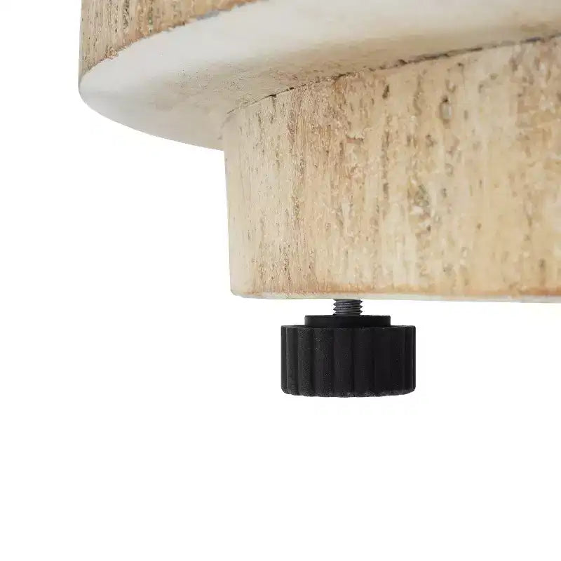Christopher Knight Home Joplin conjunto de conversación para exteriores de 5 piezas, de madera de acacia y cuerda, con cojines y brasero redondo