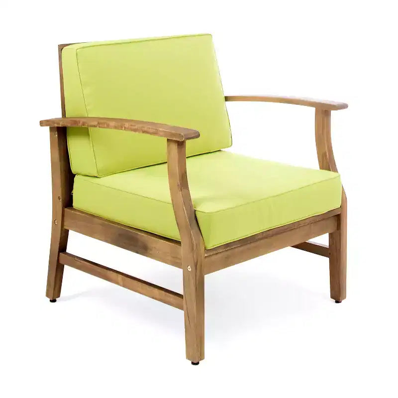 Ensemble de salon d'extérieur 8 places Perla de Christopher Knight Home en bois d'acacia avec coussins