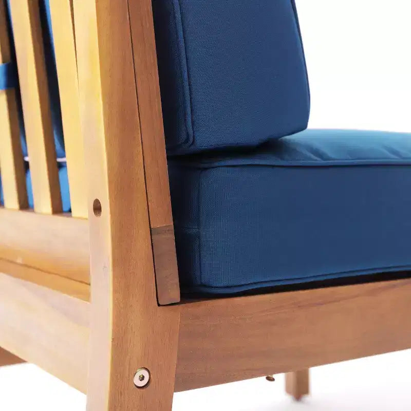 Ensemble de salon d'extérieur 8 places Perla de Christopher Knight Home en bois d'acacia avec coussins