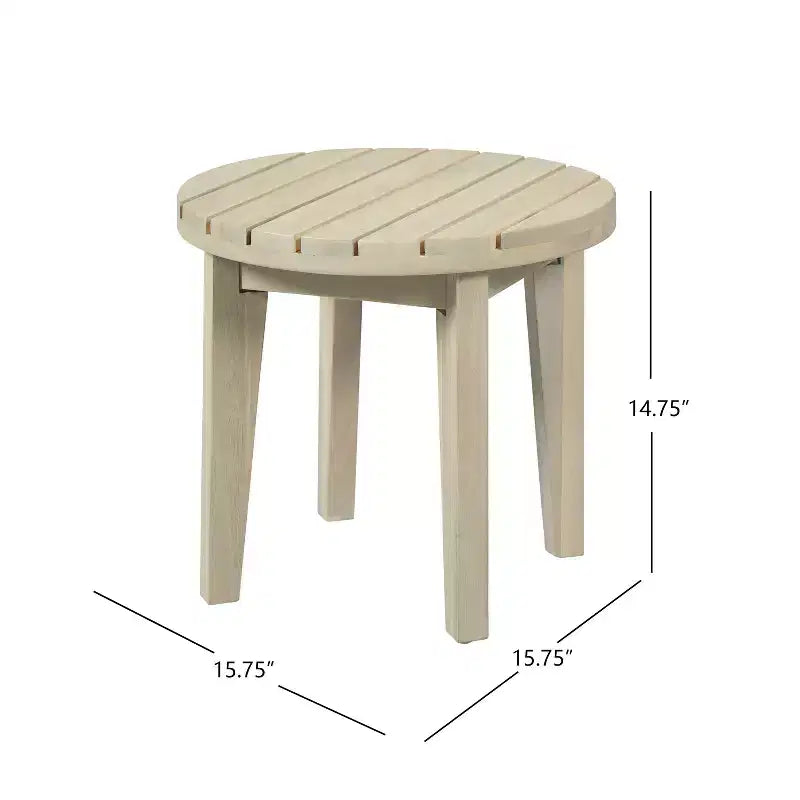 Conjunto rústico de 3 piezas para patio Christopher Knight Home Bennett, con sillones club de acacia y mesa auxiliar redonda