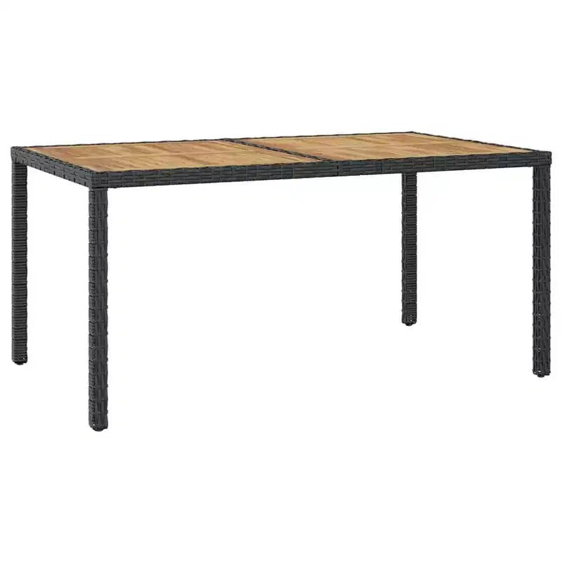 vidaXL Ensemble de mobilier d'extérieur noir