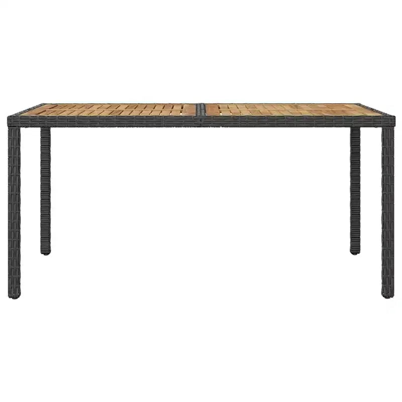 vidaXL Ensemble de mobilier d'extérieur noir
