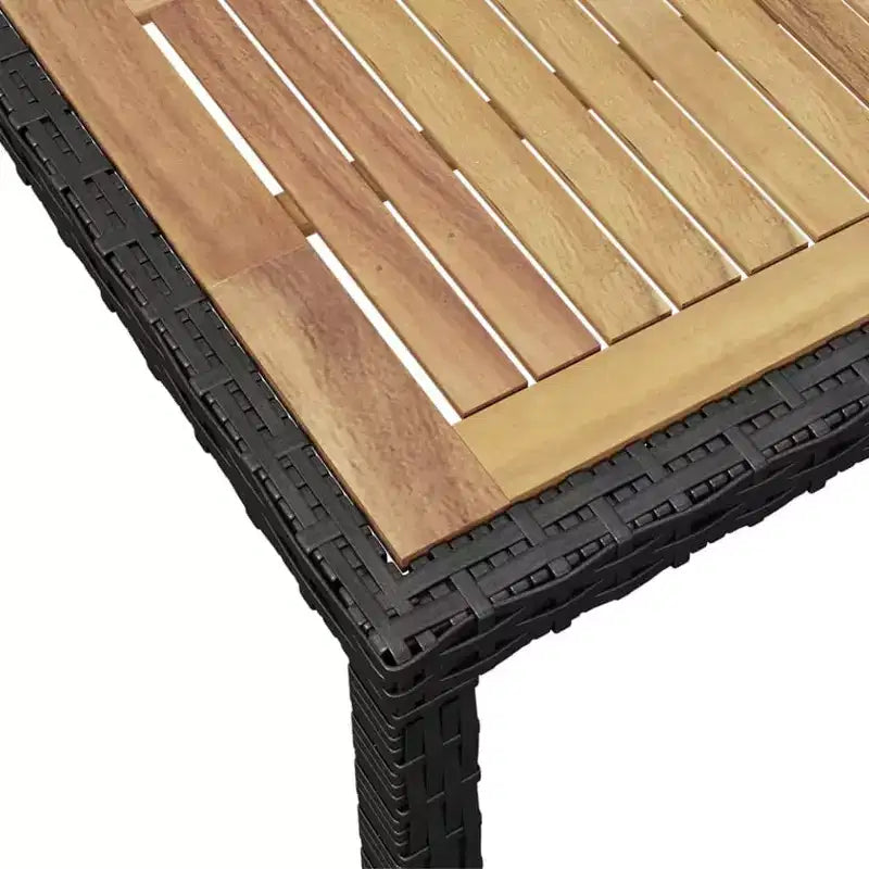 vidaXL Ensemble de mobilier d'extérieur noir