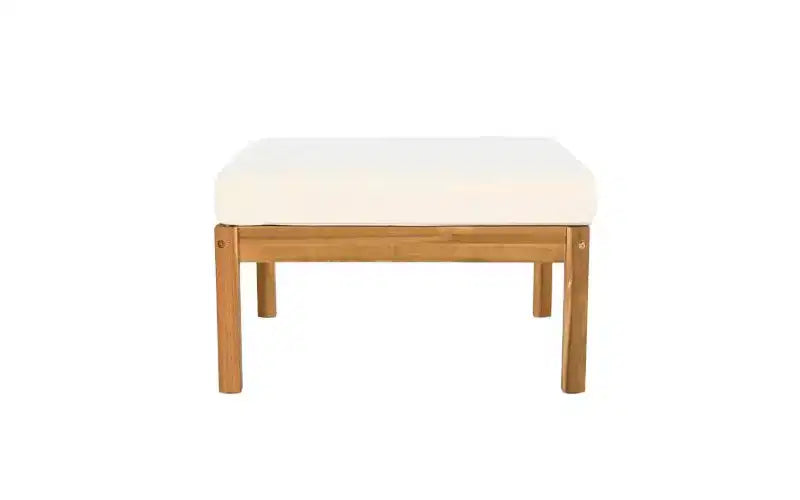 Ensemble de conversation de patio Christopher Knight Home Ignis Boho, 5 pièces, en bois d’acacia et faux rotin, avec coussins et table basse à lattes