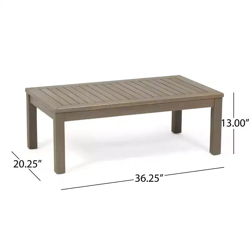 Conjunto de conversación para exteriores Christopher Knight Home Todd de 7 piezas de madera de acacia con cojines resistentes al agua