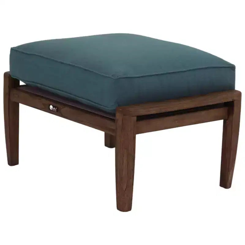Conjunto Courtyard Casual Avalon de 2 piezas, de madera de teca FSC, con sillón de club y otomana