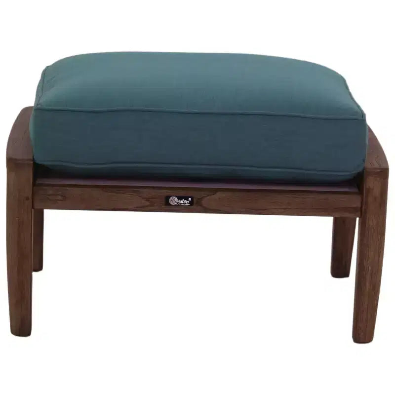 Conjunto Courtyard Casual Avalon de 2 piezas, de madera de teca FSC, con sillón de club y otomana
