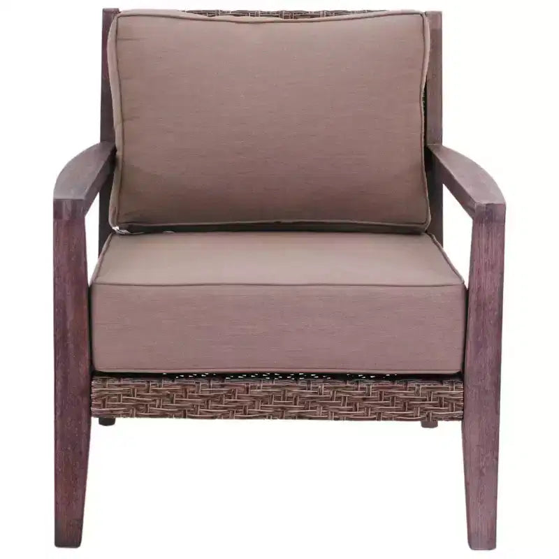 Ensemble de fauteuils Club Bridgeport II de Courtyard Casual de 3 pièces Comprend : deux fauteuils Club et une table d'appoint