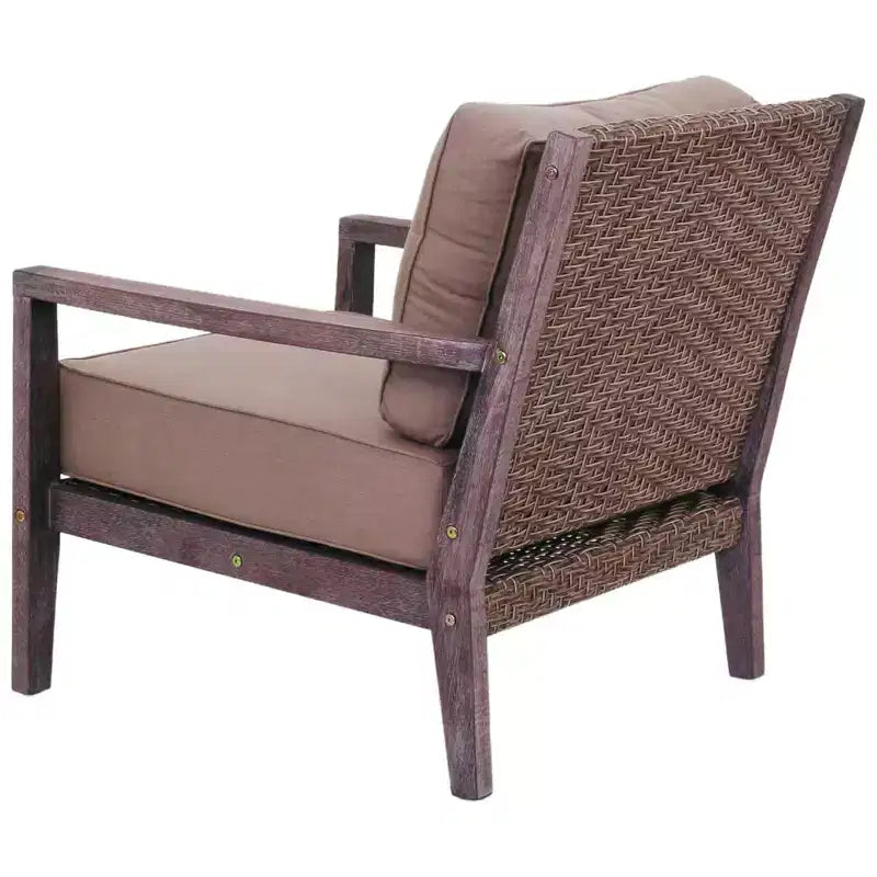 Ensemble de fauteuils Club Bridgeport II de Courtyard Casual de 3 pièces Comprend : deux fauteuils Club et une table d'appoint