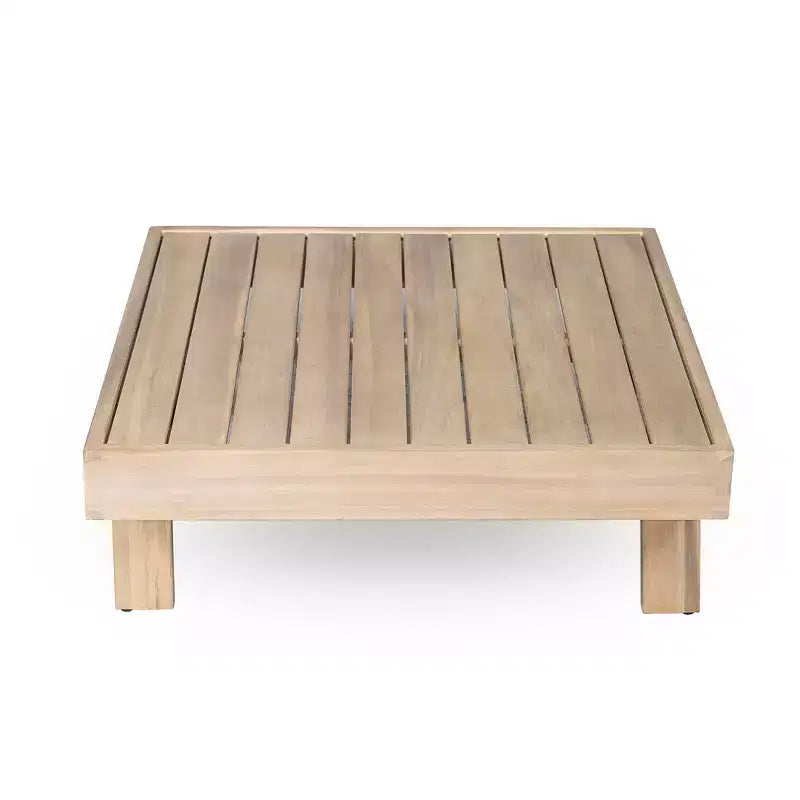 Ensemble d’assises rustique 5 pièces pour terrasse Christopher Knight Home Rock en bois d’acacia à lattes avec coussins