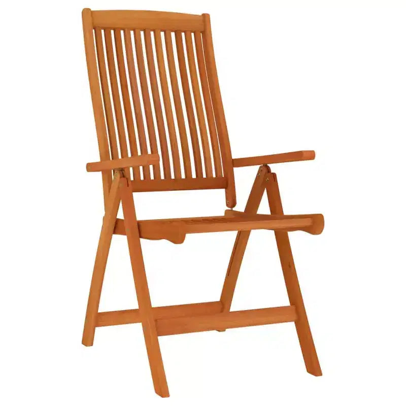 vidaXL Conjunto de comedor para patio con mesa extensible y sillas de madera maciza de eucalipto