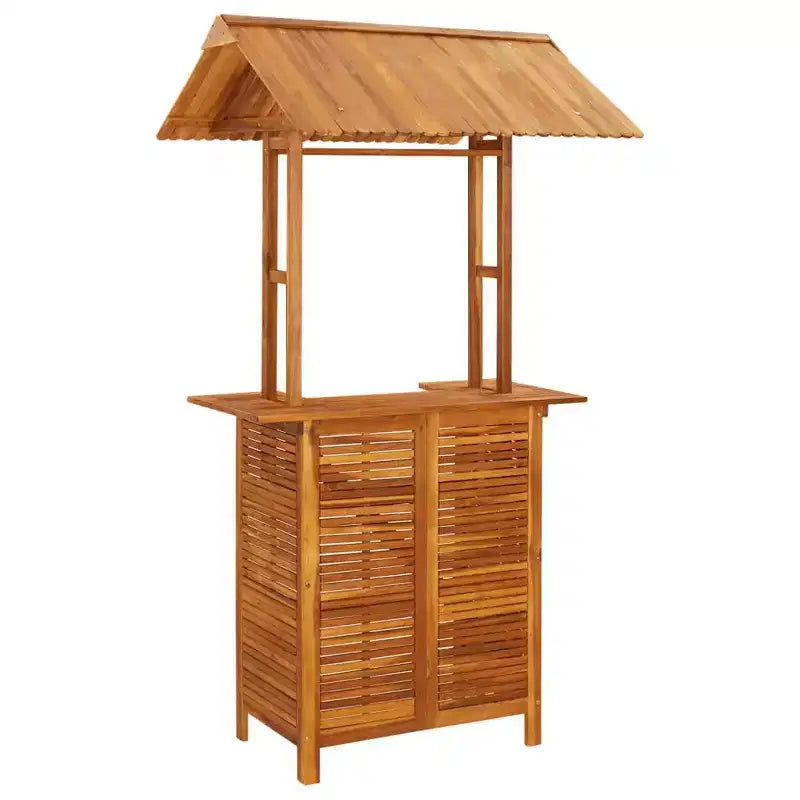 Ensemble de bar de jardin vidaXL, table et chaises de balcon d’extérieur en bois massif d’acacia
