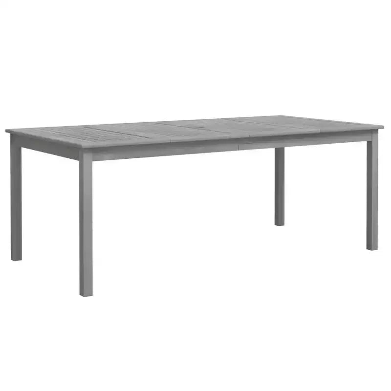 Ensemble de salle à manger de terrasse vidaXL, table et chaises en bois massif d'acacia gris