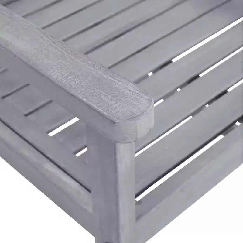 Ensemble de salle à manger de terrasse vidaXL, table et chaises en bois massif d'acacia gris