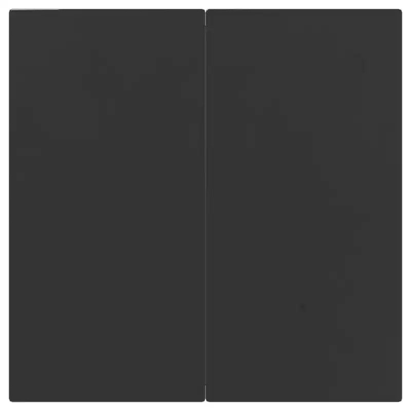 vidaXL conjunto de comedor para patio con mesa y sillas, poliratán gris y negro y acero - longitud de la mesa 31.5, 4 artículos