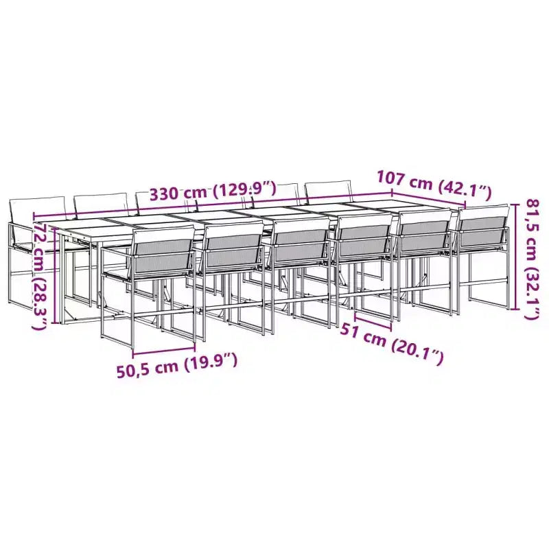 vidaXL conjunto de comedor para patio con cojines, muebles de jardín para exterior, textileno negro