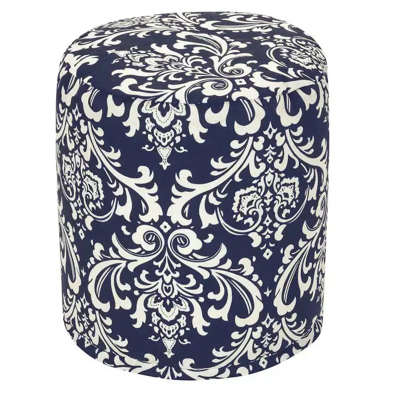 Majestic Home Goods,Pouf French Quarter Navy